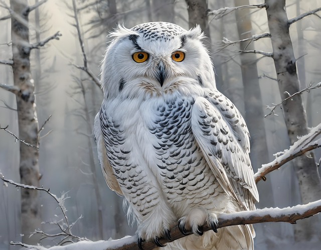 Download free HD stock image of Ai Generated Snowy Owl Free ai generated snowy owl polar owl illustration