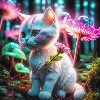 Free Ai Generated Cat illustration and picture