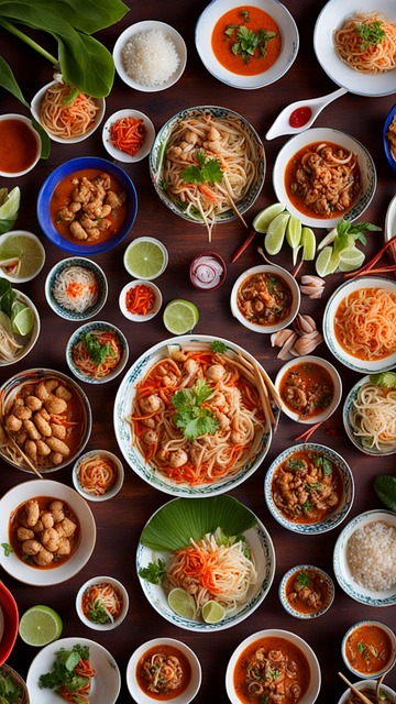 Free Cooking Thai Food illustration and picture
