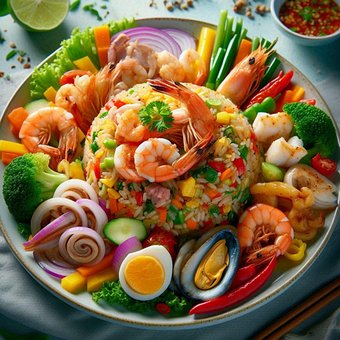 Free Thai Food Papaya Salad illustration and picture