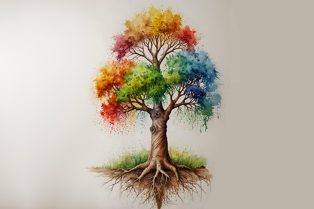 Free ai generated tree branches illustration