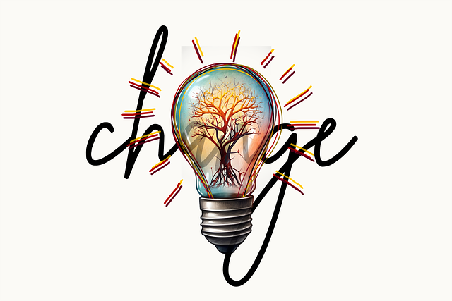 Free ai generated light bulb change illustration
