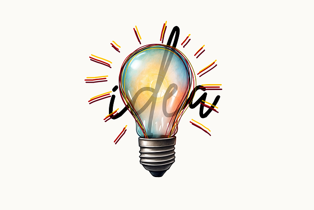 Free ai generated light bulb idea illustration
