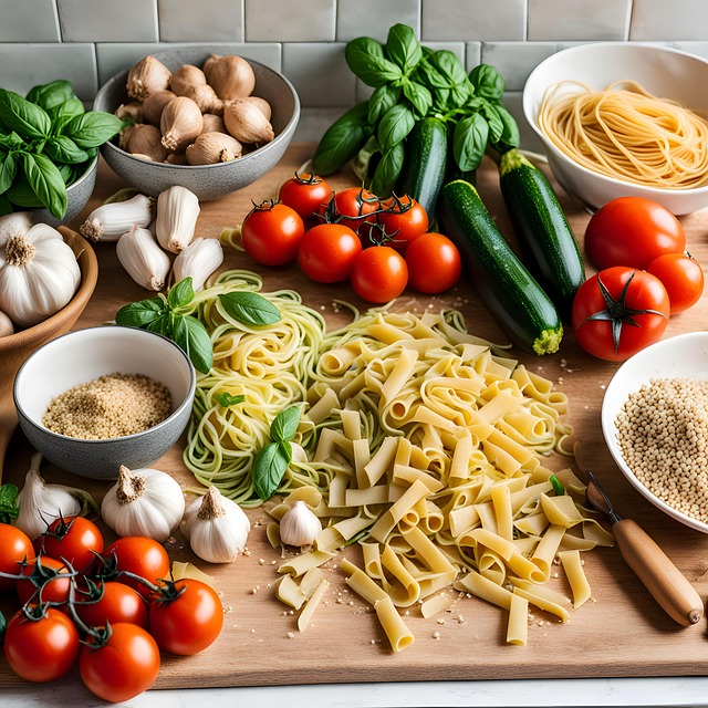 Download free HD stock image of Ai Generated Vegetable Free ai generated vegetable pasta illustration