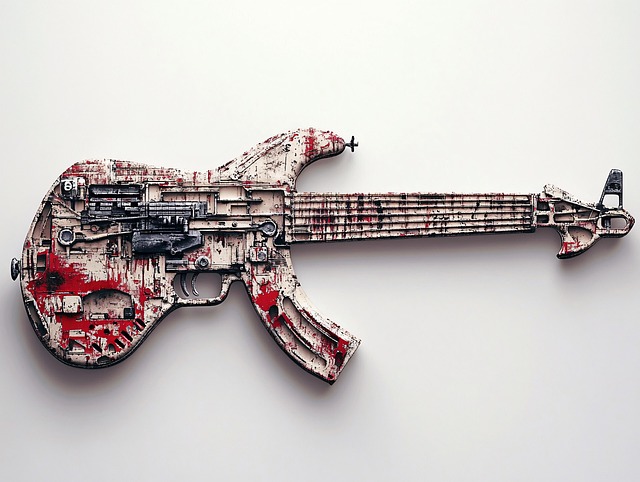 Free ai generated guitar electric illustration