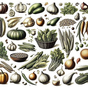 Free Vegetables Nutrition illustration and picture