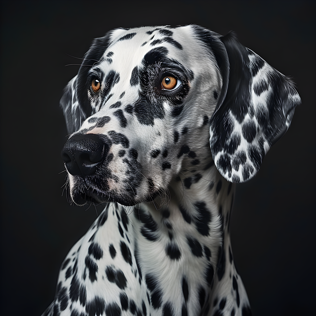 Free ai generated dalmatian dog illustration