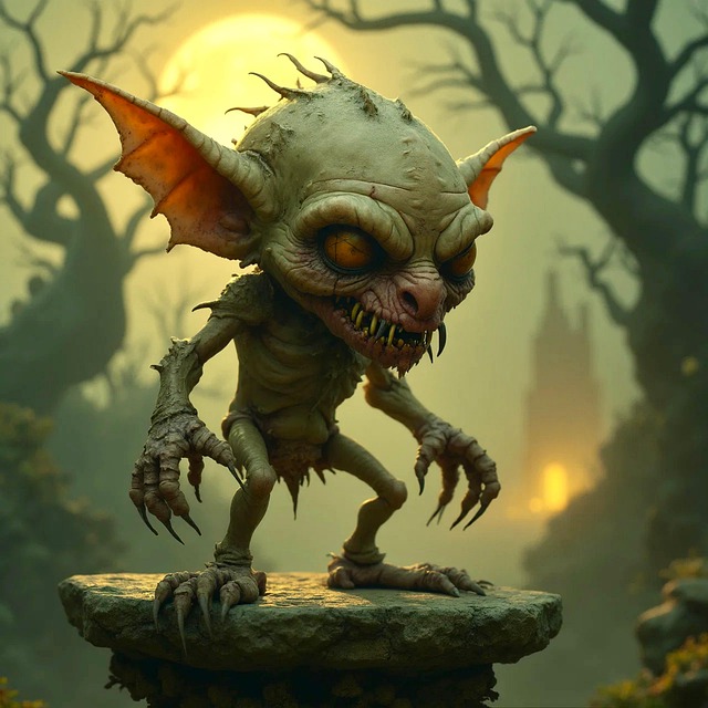 Free ai generated goblin creature illustration
