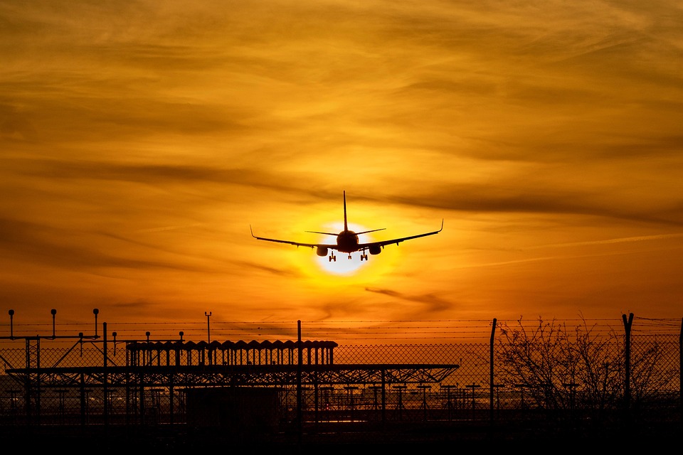 Aircraft Sun Sunset Red And - Free photo on Pixabay