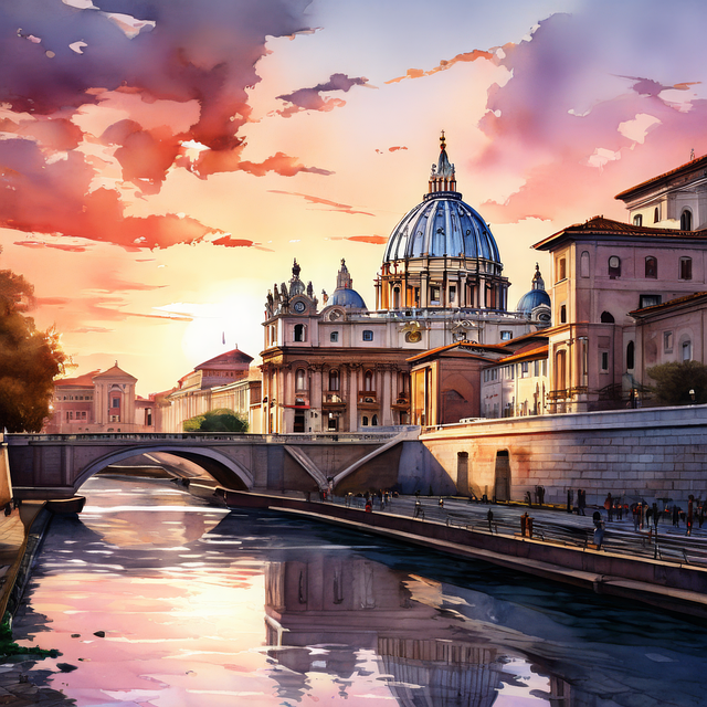 Free ai generated architecture vatican illustration