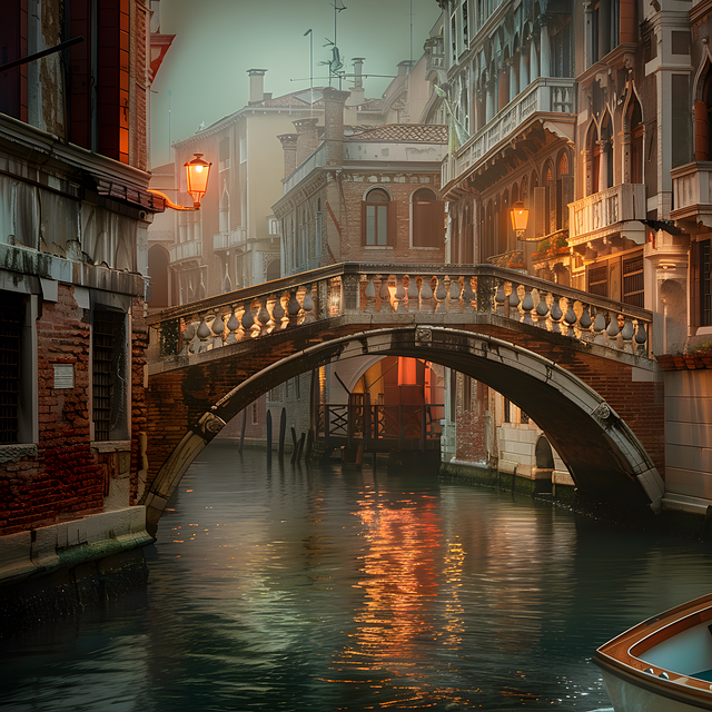 Download free HD stock image of Ai Generated Venice Free ai generated venice bridge illustration