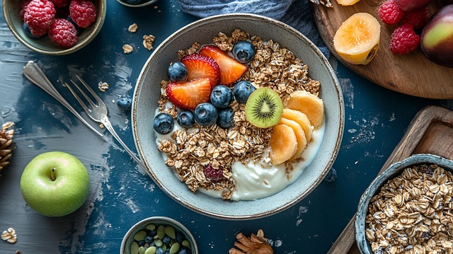 Gesundes Frühstück, Frische Früchte