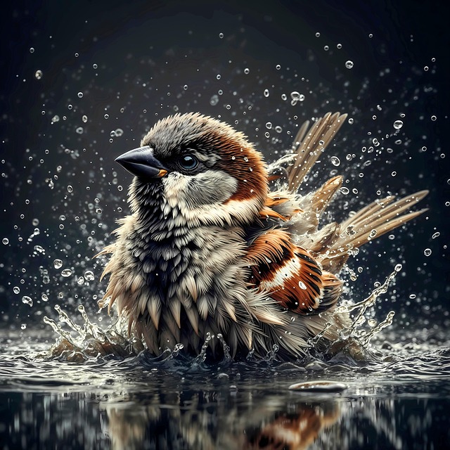 Free sparrow bird songbird illustration