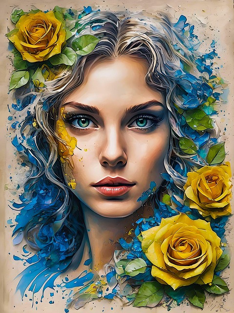 Free ai generated girl nature illustration