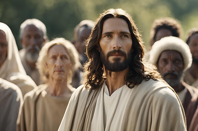 Free ai generated jesus people illustration