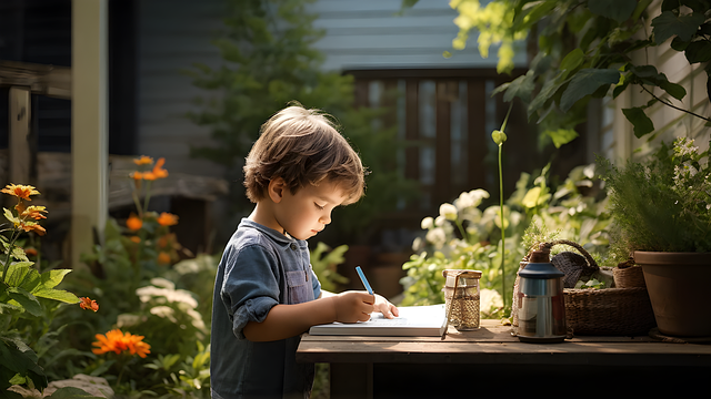 Free home study remote learning virtual classroom illustration
