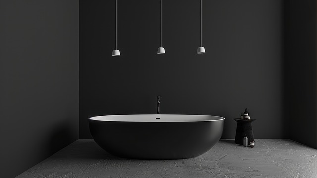 Free ai generated bathroom minimalist illustration