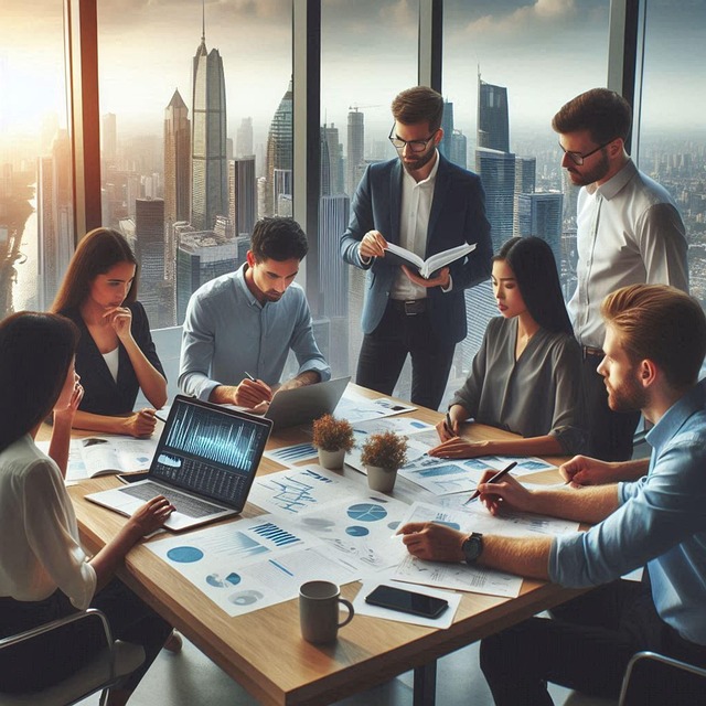 Free ai generated team meeting illustration