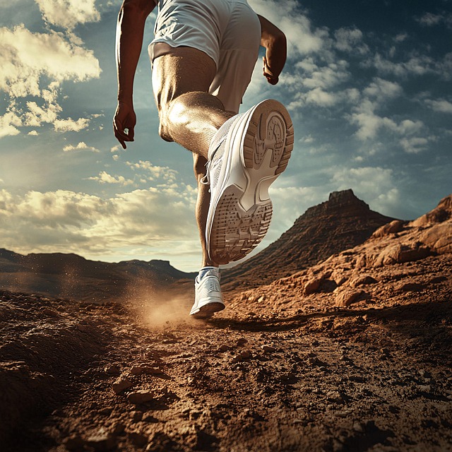 Free ai generated runner shoe illustration