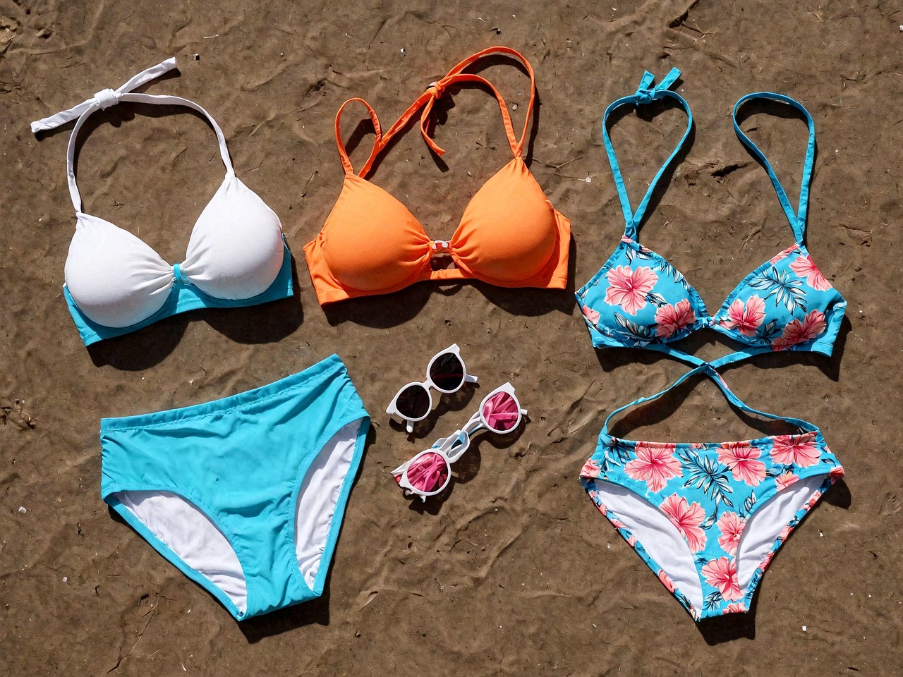 Bikini Tropical Bleu Floral - Coco Reef - Taille Petit (32/34D) - Neuf Avec étiquettes