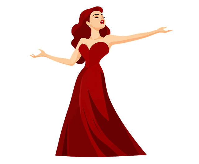 Free ai generated opera singer illustration