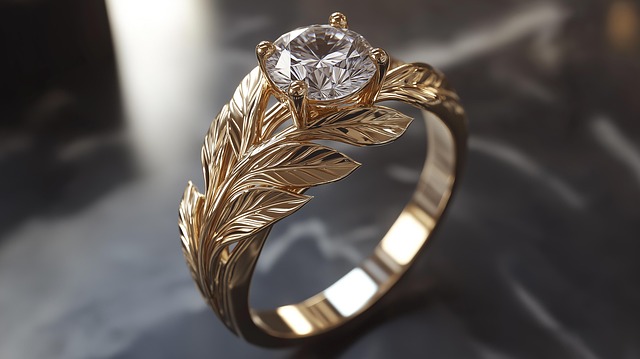 Free ai generated engagement ring illustration