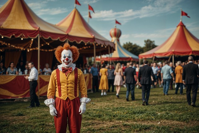 Download free HD stock image of Ai Generated Circus Free ai generated circus clown illustration