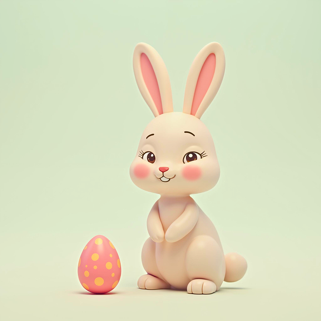Ai Generiert, Hase, Ei, Ostern