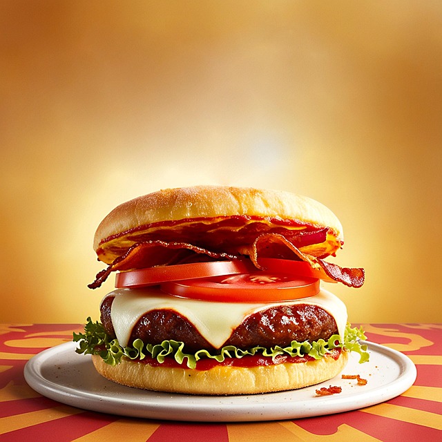 Free ai generated burger food illustration