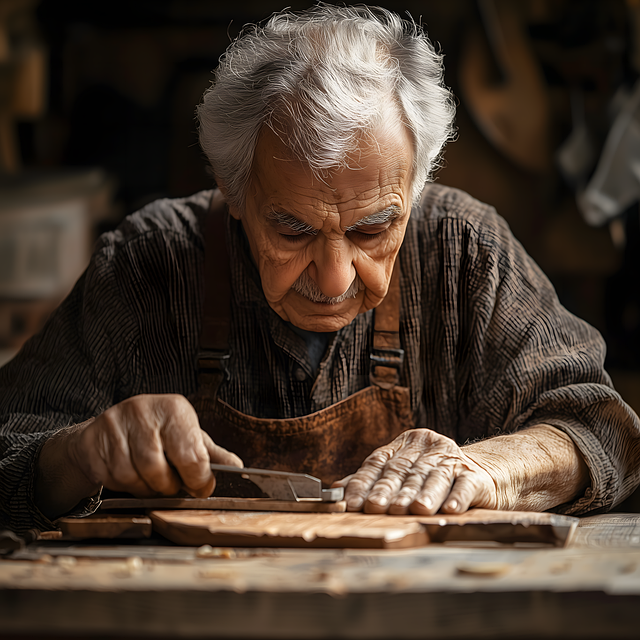 Free ai generated man craftsman illustration