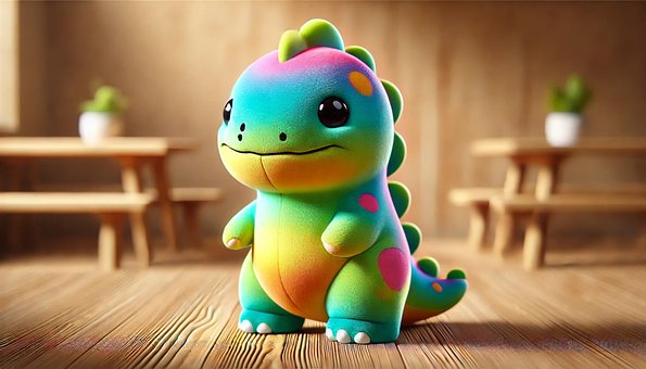 Ai Generiert, Niedlich, Dinosaurier