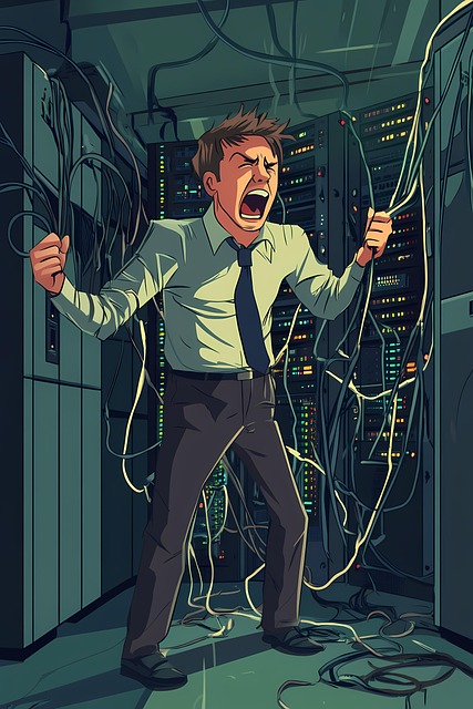 Free ai generated administrator angry illustration