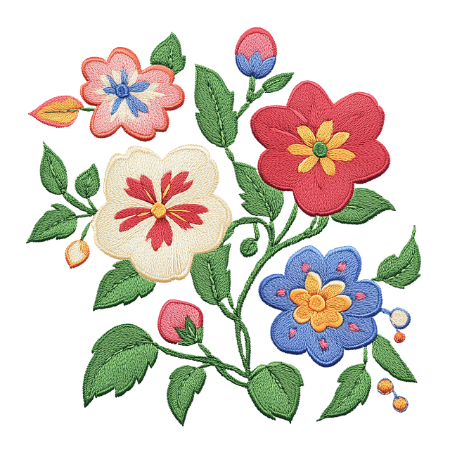 Free ai generated floral floral pattern illustration