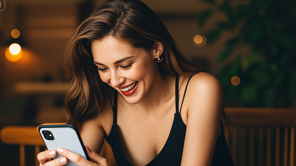 Ai Generat, Femeie, Smartphone, Telefon