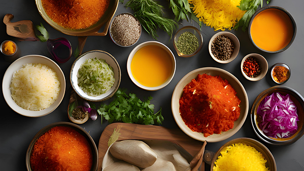 Free Comfort Food Indian Cuisine illustration and picture