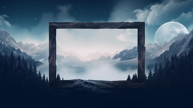 Free ai generated frame placeholder illustration