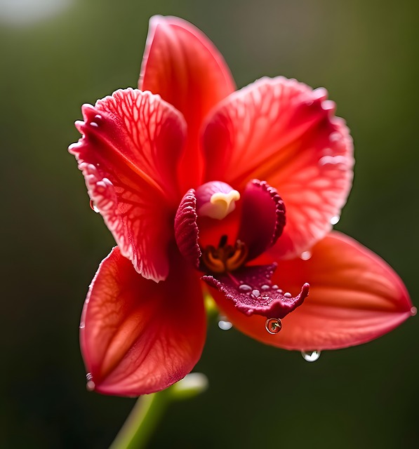 Download free HD stock image of Ai Generated Orchid Free ai generated orchid flower illustration