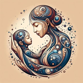 Ai Gerado, Maternidade, Mãe, Infantil
