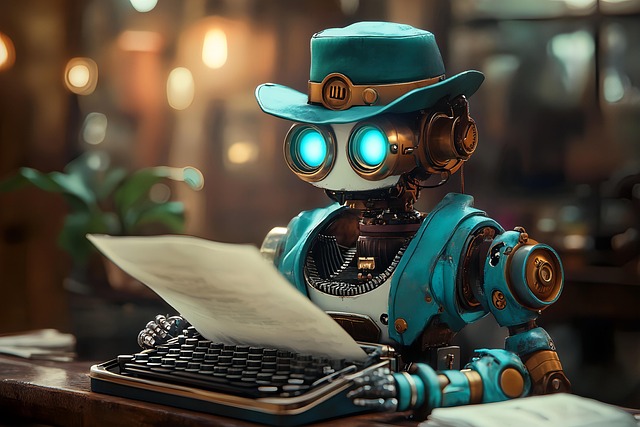 Download free HD stock image of Ai Genrerated Robot Free ai genrerated robot typewriter illustration