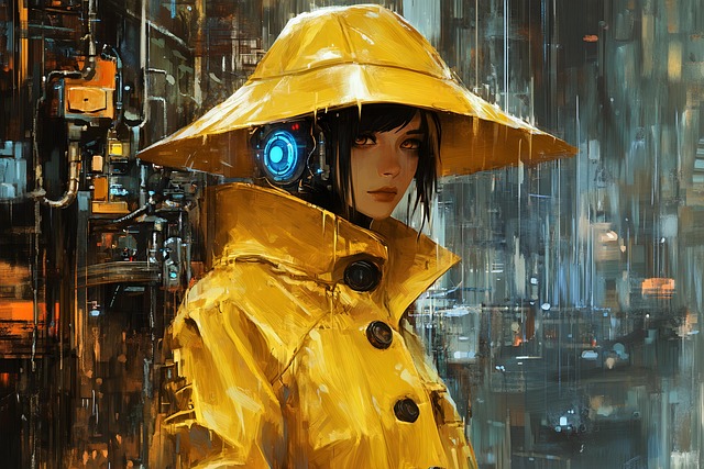 Free ai generated woman robot illustration