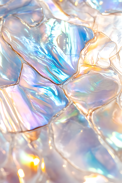Free ai generated pearl iridescent illustration