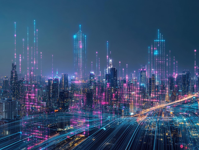 Free ai generated city skyline illustration