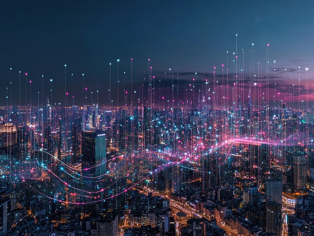Free ai generated city skyline illustration