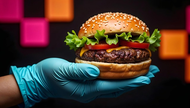 Free hamburger sandwich background illustration