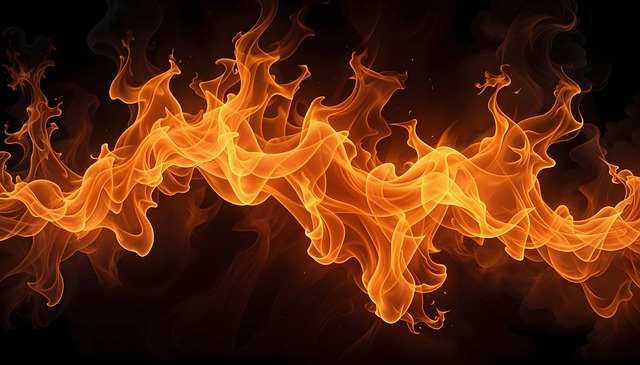 Free ai generated blazing fire illustration