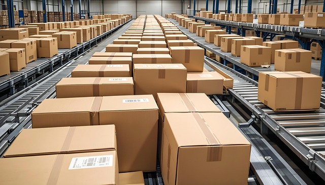 Free warehouse industrial factory illustration