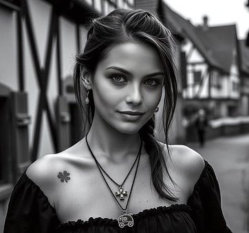 Schönheit, Frau, Gesicht, Porträt