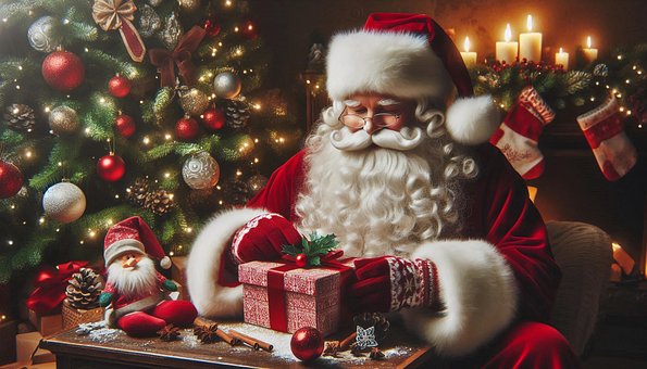 Free Ai Generated Santa Claus illustration and picture