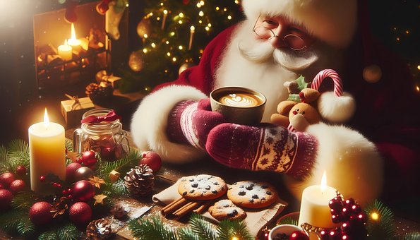 Free Ai Generated Santa Claus illustration and picture