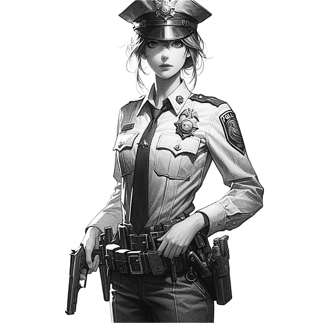 Polizei, Polizist, Offizier, Uniform